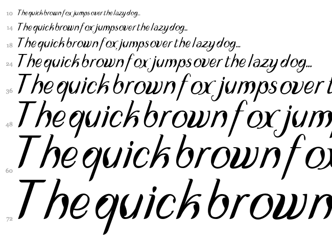 Disguise Sans font waterfall
